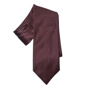 BARNEYS NEW YORK Multicolored Geometric Print‎ ITALY 100% Silk Tie 59" Red Blue